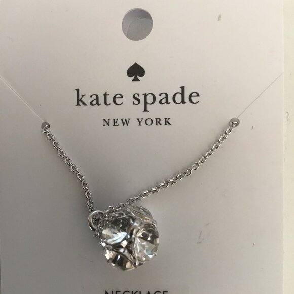 Kate Spade New Rhinestone Ball Necklace - Picture 1 of 3